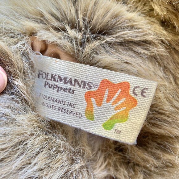 Grizzly Bear Hand Puppet Light Brown Folkmanis Puppets Plush Stuffed Animal - Picture 11 of 14